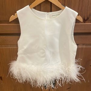White Feather Top Size XSmall